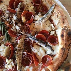 whole anchovy pizza