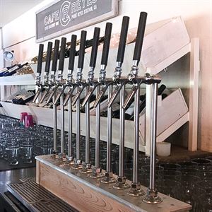 craft beers on tap
